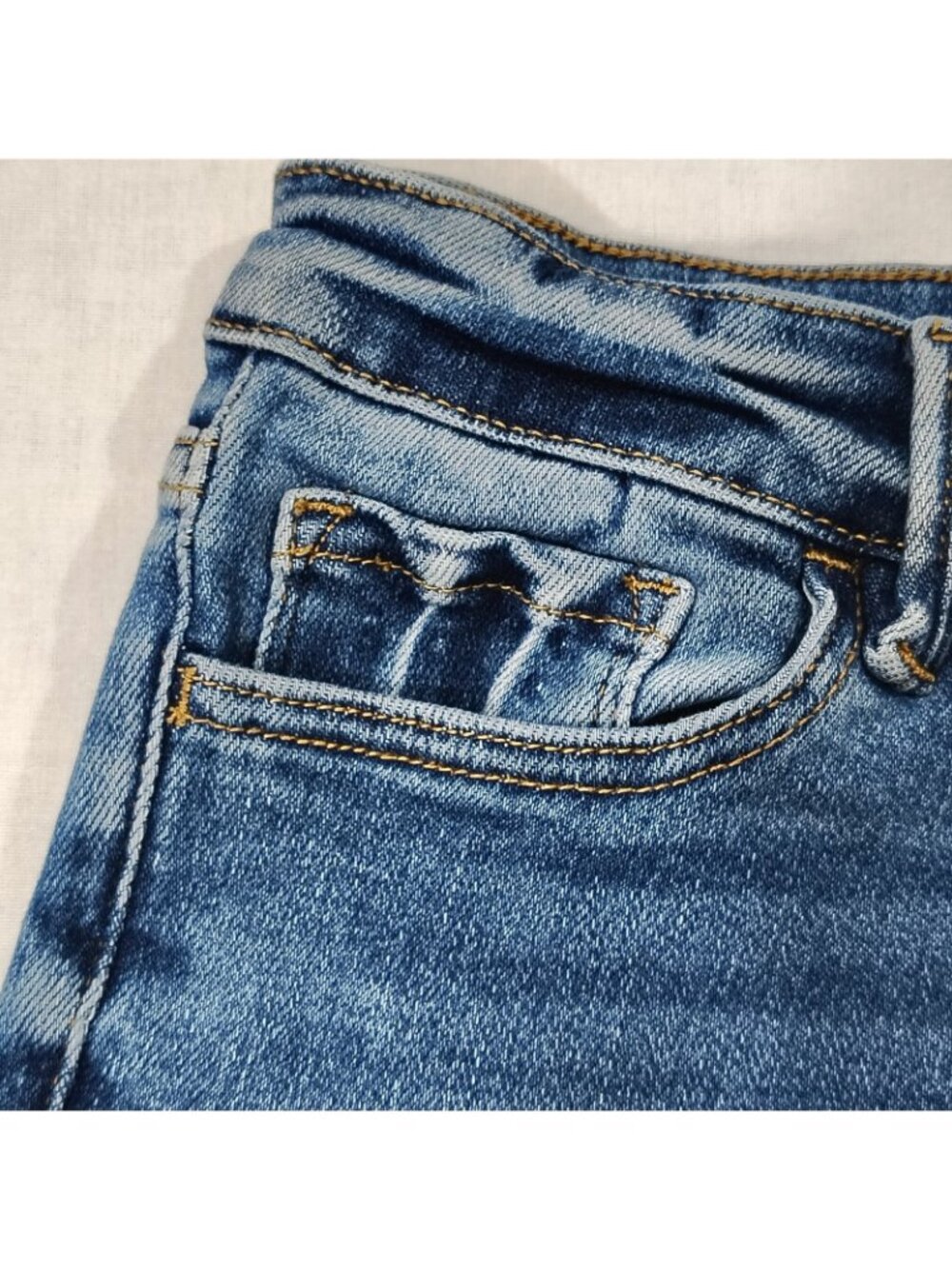 Vervet Los Angeles Skinny Jeans Womens Size 27 Mid Rise Denim Medium Wash Blue - Picture 16 of 16